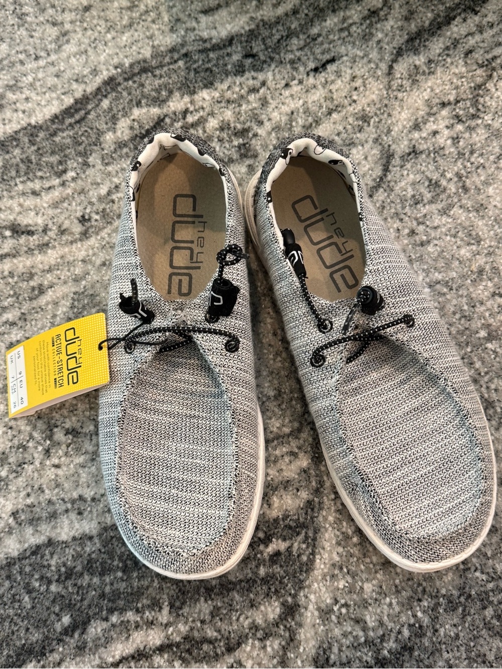 NWT Hey Dude Grey Knit Slip-On Women’s Casual Shoes